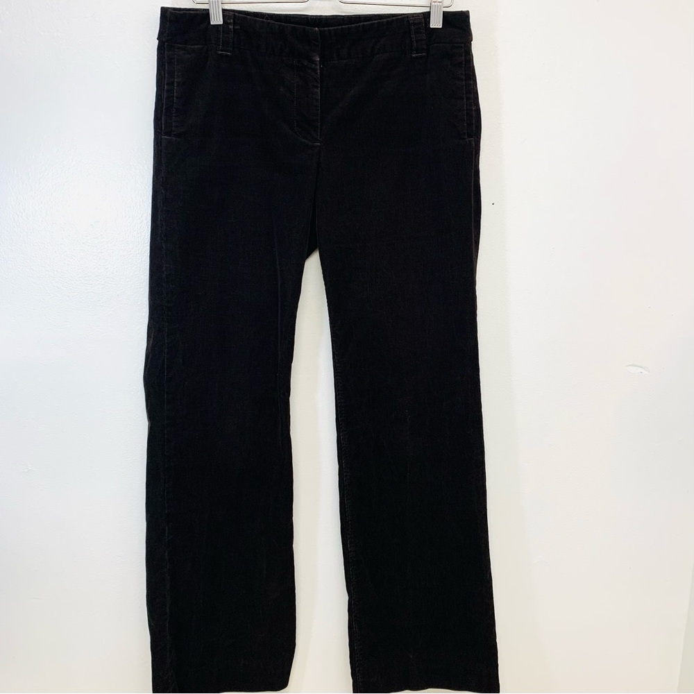 J Crew‎ Corduroy Pants Woman 10  Boot Brown Trouser Pockets Casual Work Office